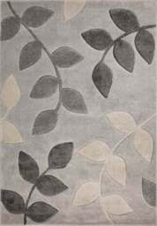 Rackhams Newport Leaf Grey Rug – Hand-Carved - 60X200 cm - thumbnail 2