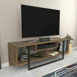 "Rackhams Asal Modern Tv Stand TV Unit TV Cabinet for TV's up to 55"" - Walnut Black" - thumbnail 2