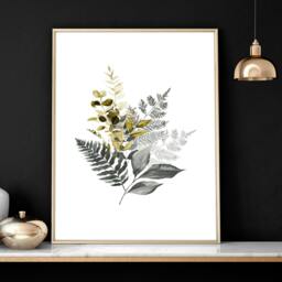 Rackhams Framed pictures living room - set of 3 wall art - 20 x 30 in / 50 x 76 cm - Satin Photo paper 280 gsm - Oak Frame - thumbnail 4