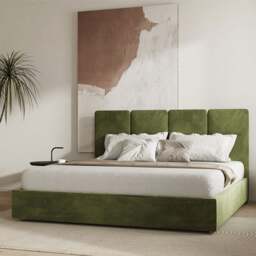 Rackhams Denice King Size Bed, Super King Size Bed, Velvet - Green - King Size - thumbnail 3