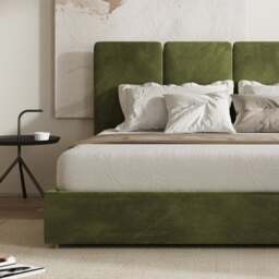 Rackhams Denice King Size Bed, Super King Size Bed, Velvet - Green - King Size - thumbnail 5