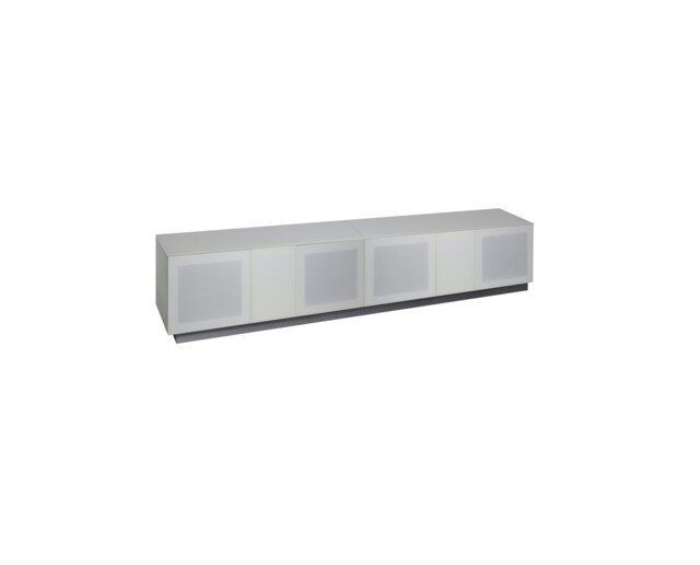 Rackhams Alphason Element TV-Stand White, 2500mm - White - image 1
