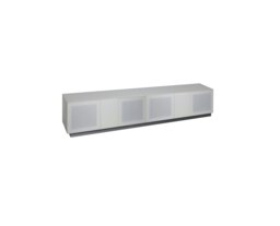 Rackhams Alphason Element TV-Stand White, 2500mm - White - thumbnail 1