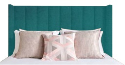 Rackhams Poppy Single Headboard - Teal - Teal - thumbnail 2