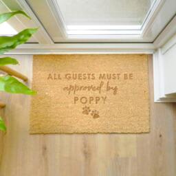 Rackhams Personalised 'Must Be Approved By' The Pet Doormat - Coir - 60cm x 40cm x 1.5cm - thumbnail 4