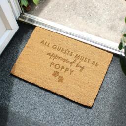 Rackhams Personalised 'Must Be Approved By' The Pet Doormat - Coir - 60cm x 40cm x 1.5cm - thumbnail 3