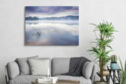 Rackhams Misty Morning, Loch Ard - Framed Print 20 x 16 inch - thumbnail 1