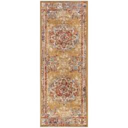 Rackhams Orient Maderno Medallion Design Yellow Rug - 80X120 cm - thumbnail 4