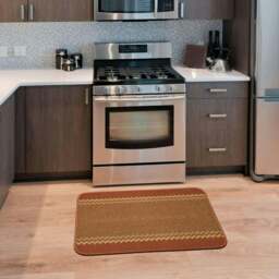 Rackhams Washable Designer Bordered Terra Rug - 116T - 100X150 cm - thumbnail 3