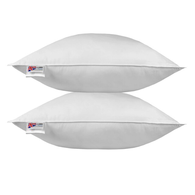 "Rackhams Duck Feather Euro Continental Square Pillow Pair - 80cm x 80cm (32""x32"")" - image 1