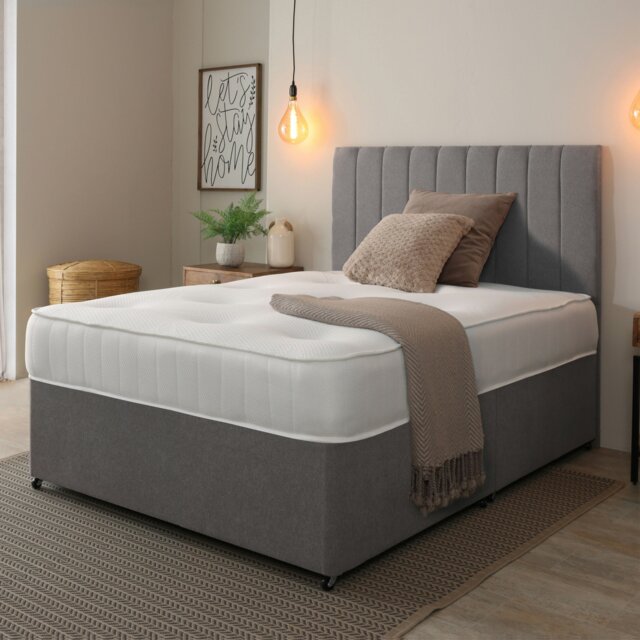 Rackhams Sleep Warmer Premium Hybrid Mattress - 20cm Deep, Dual Comfort Fillings - White - 1 - 3ft Single Mattress (90cm x 190cm) - image 1