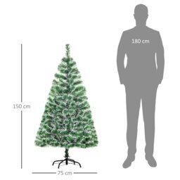 Rackhams 5FT Home Decoration Artificial Christmas Tree Xmas Gift Metal Stand - thumbnail 6