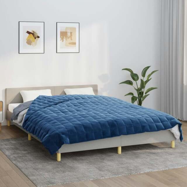 Rackhams Weighted Blanket Blue 200x225 cm 13 kg Fabric
