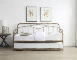 Rackhams Axton 3ft Day Bed Antique Bronze Metal Bed Frame - Single - Antique Bronze - Day Bed - thumbnail 3
