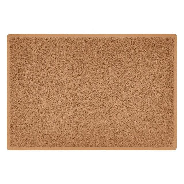 Rackhams Indoor Spaghetti Doormat Plain - Beige - 90cm x 60cm - image 1
