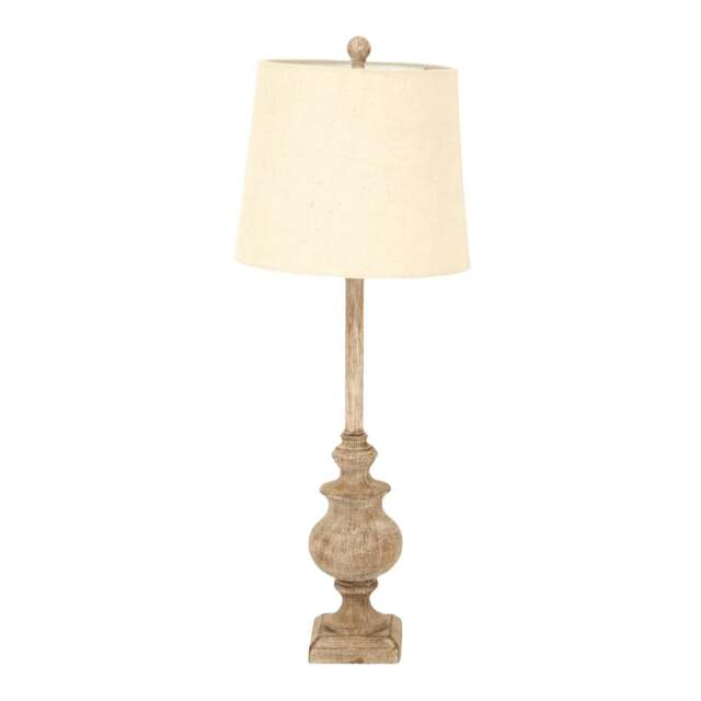Rackhams Chiaro Candlestick Table Lamp - Brown - One Size - Brown - 100% Mixed - image 1