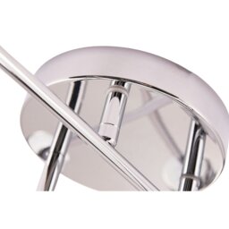 Rackhams Industrial Designer Styled Polish Chrome Ceiling Light with Straight Metal Arms - thumbnail 4