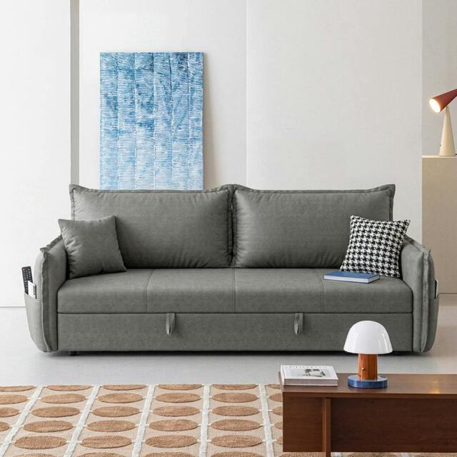 Rackhams SB172 Two Seater Sofa Bed - 216cm - Color 2 Dark Grey - image 1