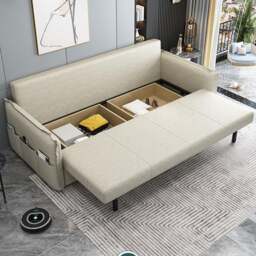 Rackhams SB172 Two Seater Sofa Bed - 216cm - Color 2 Dark Grey - thumbnail 5