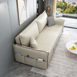 Rackhams SB172 Two Seater Sofa Bed - 216cm - Color 2 Dark Grey - thumbnail 3