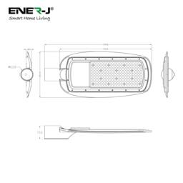 Rackhams 150W LED Streetlight Waterproof IP65 6000k Wall Light, Ideal Street Lamp To Install At a Height Of 6-8 Meters, 5 Years Warranty - thumbnail 5