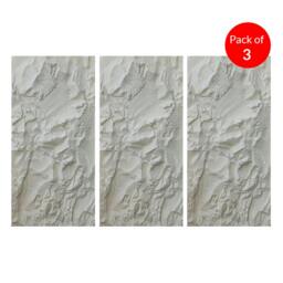 Rackhams Light Stone Crushed Texture PU Wall Panel Pack of 3 – Crushed Texture - thumbnail 3