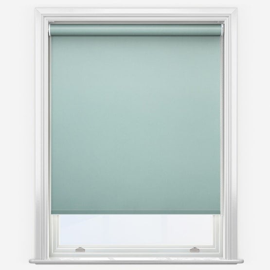 Rackhams Duck Egg Blue Trimmable Thermal Blackout Roller Blinds - 120cm - image 1