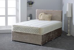Rackhams Close Flame Hybrid Mattress - Soft Feel, Deep Quilted Plush Sleep Surface - White - 1 - 4ft Small Double Mattress (120cm x 190cm)