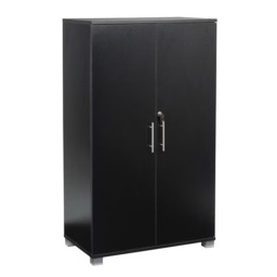 Rackhams Beech wooden Filing cabinet with 2 shelves - 2 Door Lockable Filing Cabinet - Tall wood Office Storage Cupboard Organiser - Neutral - Wood - 35cm(d)120cm(h)70cm(w) - thumbnail 6