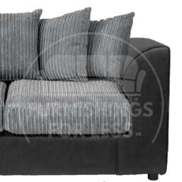 Rackhams Luxor Full Jumbo Cord 3 Seater and 2 x Armchairs - Scatter Back - Cream - thumbnail 6