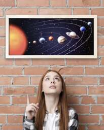 Rackhams Solar System Wall Art Print, Framed Space Poster for Star Gazers - thumbnail 4