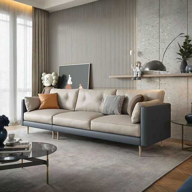 Rackhams Noel L311 Two Seater Sofa, Armchair, Leathaire - Grey - Armchair - image 1