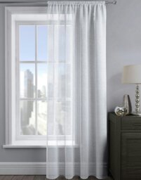 Rackhams Alessandria Sparkle Slot Top Voile Panel - 137cm x 182cm - Orange - thumbnail 3
