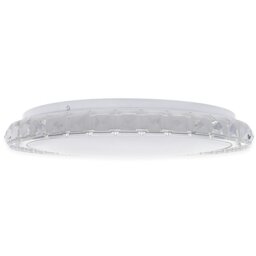 Rackhams Layla Stylish White Ceiling Lamp 26W Led Dimmable With Invluded Remote Shade Designed To Give The Effect Of A Starry Sky - thumbnail 5