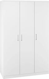 Rackhams Dakota 3 Door Triple Wardrobe - White - thumbnail 1