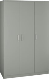 Rackhams Dakota 3 Door Triple Wardrobe - White - thumbnail 2