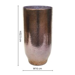 Rackhams Opulent Metallic Tall Vase - Metallic Bronze - thumbnail 6