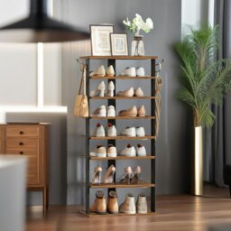 Rackhams 8 Tier Wide Shoe Rack - thumbnail 3