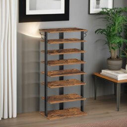 Rackhams 8 Tier Wide Shoe Rack - thumbnail 2