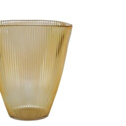 Rackhams Ribbed Vase - Burgundy - thumbnail 4