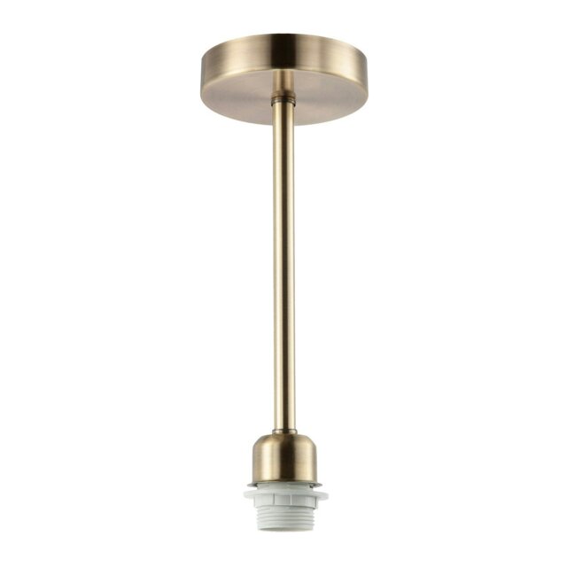 Rackhams Classic Antique Brass Ceiling Light Fixture to Showcase Lamp Shades - image 1