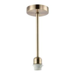 Rackhams Classic Antique Brass Ceiling Light Fixture to Showcase Lamp Shades - thumbnail 1