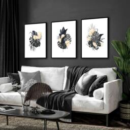 Rackhams Tropical wall mural - set of 3 wall art prints - A2 16.54 x 23.39 in / 42 x 59.4 cm - Matte Museum Quality Art Paper 290 gsm - White Frame - thumbnail 6