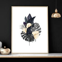 Rackhams Tropical wall mural - set of 3 wall art prints - A2 16.54 x 23.39 in / 42 x 59.4 cm - Matte Museum Quality Art Paper 290 gsm - White Frame - thumbnail 4