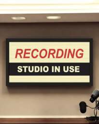 Rackhams Framed Wall Art Print - Recording Studio In Use Sign for Music Lovers - thumbnail 5