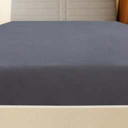 Rackhams Jersey Fitted Sheet Anthracite 160x200 cm Cotton - thumbnail 3