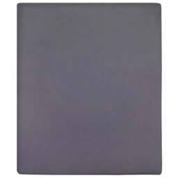Rackhams Jersey Fitted Sheet Anthracite 160x200 cm Cotton - thumbnail 2