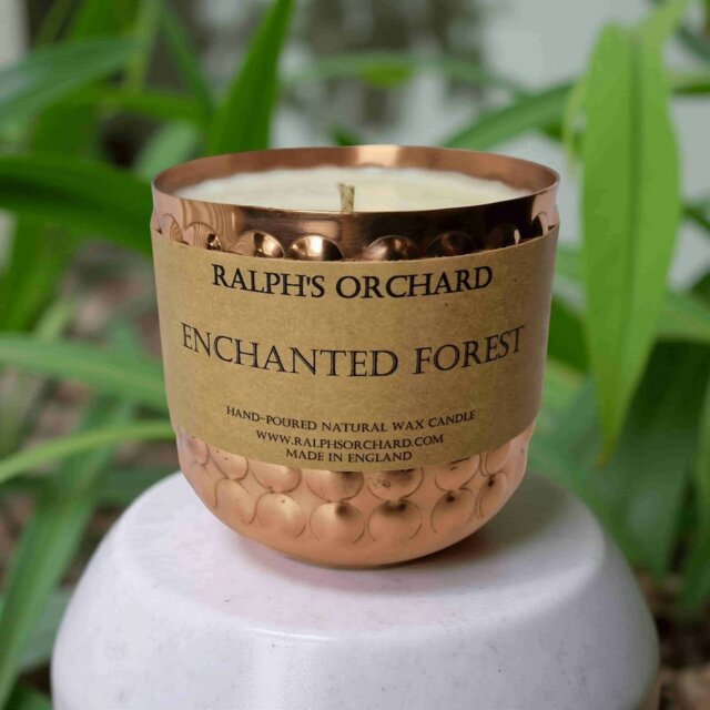 Rackhams Enchanted Forest (Pine) Scented Candle - Decorative Copper - image 1