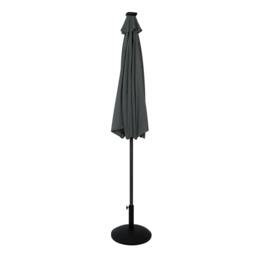 Rackhams LED Tilt Parasol 2.7m With Tilt Base – Grey - thumbnail 4