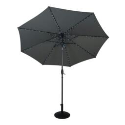 Rackhams LED Tilt Parasol 2.7m With Tilt Base – Grey - thumbnail 3